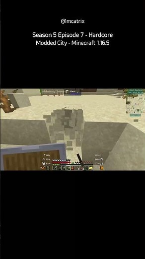 Season 5 Episode 7 - Hardcore Modded City - Minecraft 1.16.5 (Short 63)