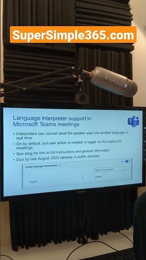 Language interpreter support in Microsoft Teams meetings