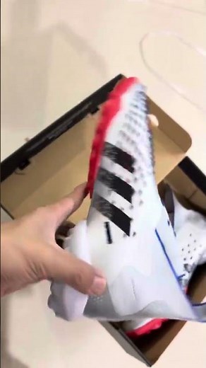 Adidas Predator Freak+ TF Artificial Turf Soccer Shoes - Silver/Blue/Red