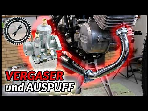 Simson S51 - Installing exhaust and carburetor