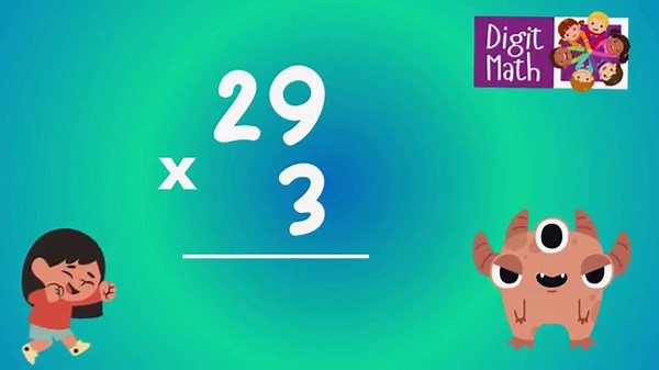 2-Digit Multiplication of 2 digit number by 1 digit number