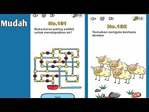 Brain Out Level 131- 132 Buka Keran Paling Sedikit Untuk Mendapatkan Air!