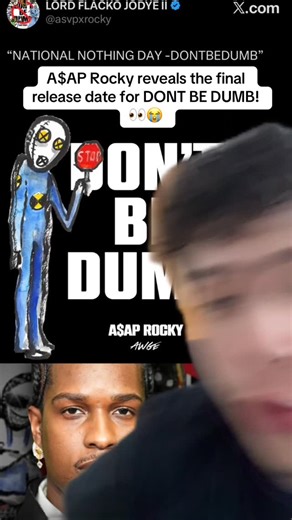 @raplabforever on Instagram: "A$AP Rocky reveals the final release date for DONT BE DUMB #asaprocky #kalshipartner #dontbedumb"