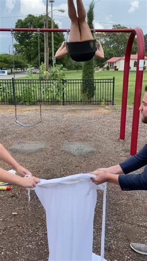 Jump in the wedding dress challenge!😱 | Blake K