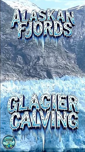 Alaska's Thunder: Massive Glacier Calving in Alaskan Fjords! #glacier #calving #alaska