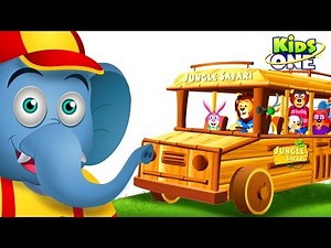 Wheels On The Bus | Jungle Safari Part 2 - KidsOne