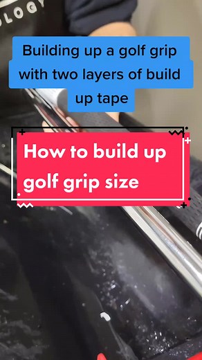 How to build up a golf grip with two layers of build up tape. . I use paper build up tape (brown tape) as my build up tape of choice. It is a thickness of 0.015 and it lighter than traditional build up tape. . #golfgrips #golfgrip #golfgriptutorial