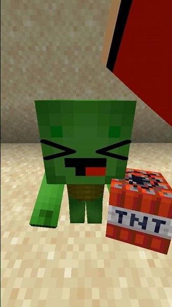 頭をなでると…？ #minecraft #animation #shorts