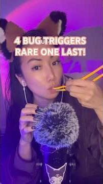 Rarest bug trigger last! #asmr #bugasmr #tingles