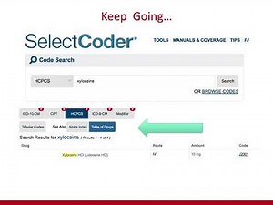 Coding HCPCS Level II from Cases usingSelectCoder