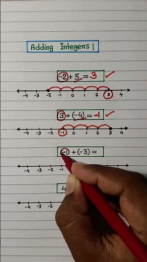 Adding Integers Using a Number Line | Easy Maths Trick for Students 🔥 | Class 6 Maths | Durga Sir