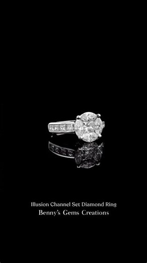 Illusion Channel Set Diamond Ring #youtubeshorts #diamondrings