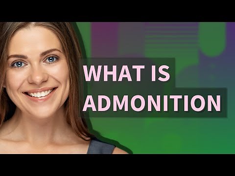 Admonition | meaning of Admonition