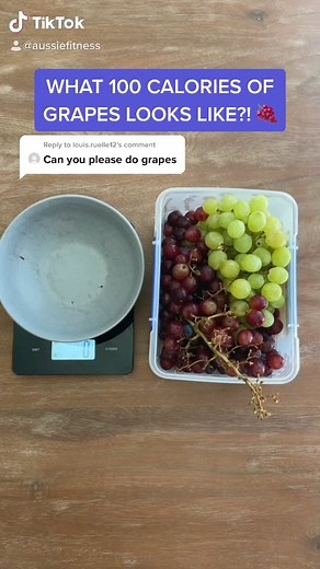 What 100 Calories of Grapes Look Like