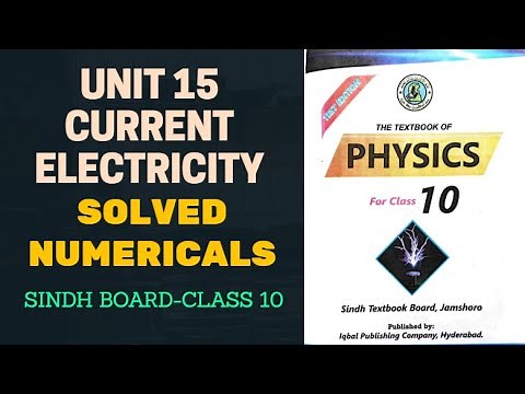 Chapter 15 Current Electricity - Solved Numerical for Class 10 Physics Sindh Board