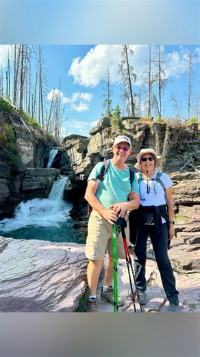 After hiking 6 miles to Hidden Lake, we stopped at a turnout to have some food! The little chipmunk wouldn’t leave us alone! 😂🤣 we then hiked to St Mary’s Falls & Virginia Falls. Although you could actually hike up to the top of the falls, I was exhausted and didn’t want to overdo, it being a somewhat warm afternoon! The hike was a treat with it running along a lot of little falls all headed eventually to St Mary’s Lake! #glaciernationalpark #glaciernationalparkhikes #GNP-StMarysFalls #Virgini