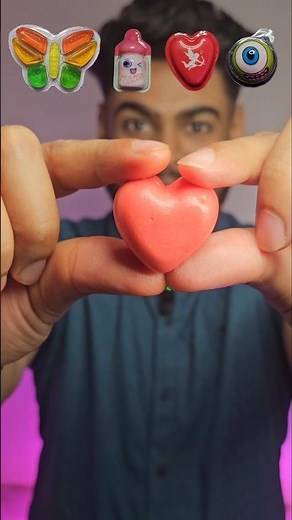 Asmr Various Gummy Candy Eating Challenge #asmr #gummy #candy #shortvideo #funnyfood
