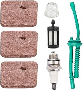 3 Pack FS45 FS55RC Air Filter Parts Tune Up Kit fits Stihl FS55R FS38 FS46 FS55 FS55C FS45C HL45 KM55R KM55RC Trimmer Weed Eater