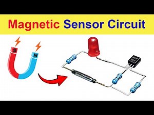 How to make Magnetic Sensor Circuit using BC547 | Reed Switch | Reed Sensor