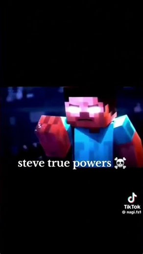 #minecraft Steve true powers 😎🔥💀💯⚔️👑☄️