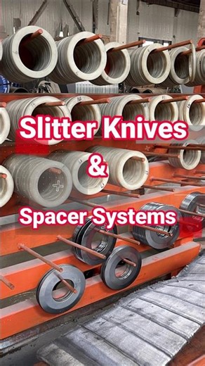 Slitter Knives & Spacer systems #slittingline#coilslittingline#bladeslitter#slitterknives