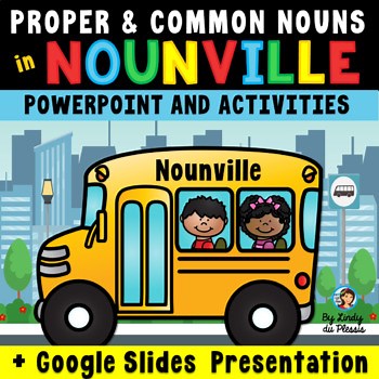 Common and Proper Nouns PowerPoint, Worksheets, Posters, & Google Slides