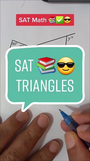 How To Solve Triangles in SAT Exam - Interior Angles