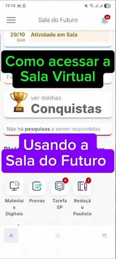 Como acessar a Sala de Aula Virtual na Sala do Futuro