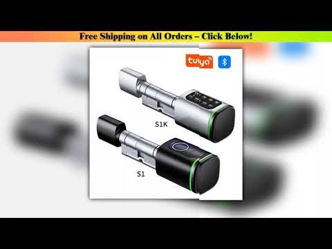 Keyless Smart Cylinder Lock with Tuya Smartlife App RFID NFC IC Card Pin Code/ Fingerprint