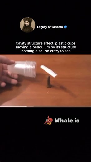 Legacy of wisdom on Instagram: "The Cavity Structure Effect (CSE), entomologist, involves nested cavities (like in bee combs or stacked plastic cups) creating fields that influence nearby objects, such as attracting a pendulum without contact. It’s theorized to stem from spin supercurrents in the physical vacuum, similar to superfluid helium. Demonstrations show therapeutic or levitation-like effects, but it’s not widely accepted in mainstream physics. Some attribute it to static electricity. Le