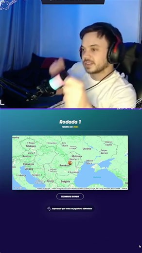 Romenia é Molezinha! #shorts #geoguessr #geoguessrbr #gameplay #streamer #twitchclips #geography