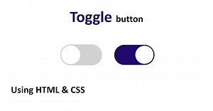 How to Create a Toggle Button with HTML and CSS (Step-by-Step Guide).