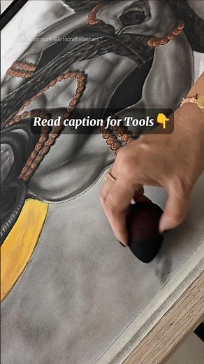 How to draw a Misty background, process n tools in description #art #pencildrawing #adiyogi #shiva