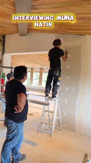 Ano daw ba ginagamit namin pang maselya sa ceiling at drywall na ficem board? Halika tanungin mismo natin ang gumagawa... 💪💪💪 #construction #constructionworker #architecture #engineering #generalknowledge #sitevisit #painter #pintor #pintura #drywall | Florencio Jr Acal Calda
