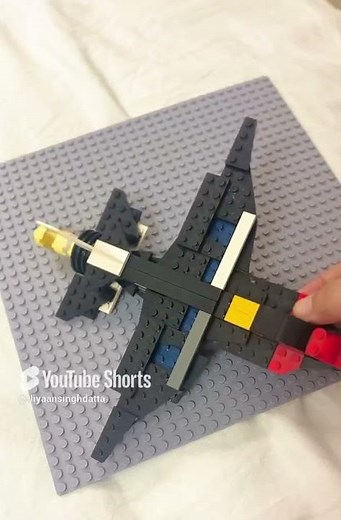 US F16 fighter jet using LEGO bricks