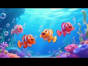 "Three Little Fishies – Fun, Catchy Kids Song! 🐟🎶"