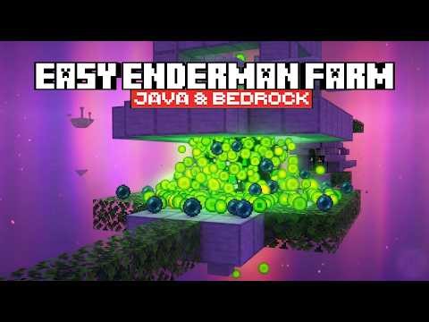 The ULTIMATE Enderman Farm: Pearls & XP // Java & Bedrock