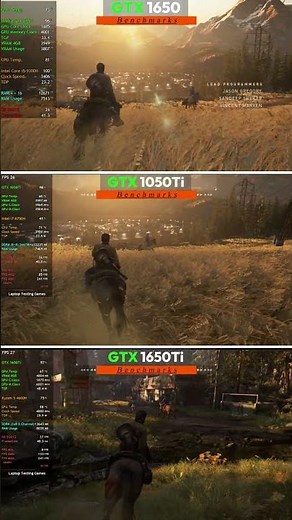 GTX 1650 vs 1050 Ti vs 1650 Ti | The Last of Us Part II Remastered Test!
