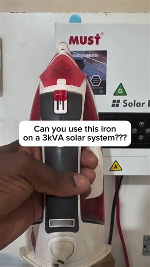 Is it possible to use this IRON on a 3kVA solar system