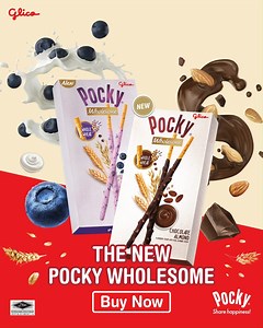 6.5K views · 573 reactions | Grab the most ideal snack for your healthy taste buds now! Our new Pocky Wholesome is packed with blueberry, yogurt, and whole wheat in a stick snack! | Pocky Malaysia | Facebook
