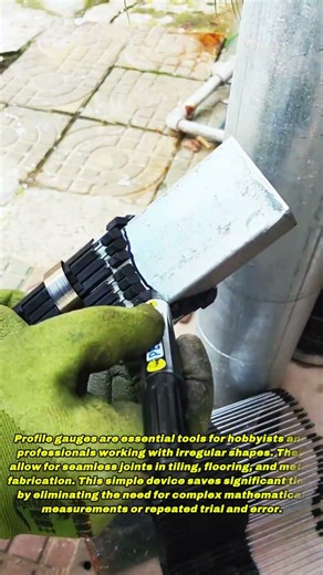 Use A Contour Gauge To Perfectly Match Irregular Shapes For Precise Metal Cutting