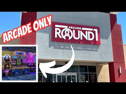 Round1 Arcade Tour - NEW Las Vegas South Premium Outlets location #round1 #arcade #lasvegas