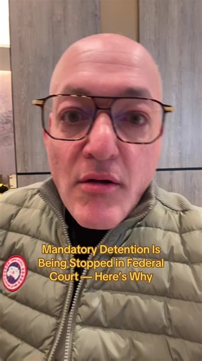 The federal government is pushing a theory of mandatory detention that would deny bond hearings to large categories of immigrants, keeping people locked up without meaningful review. That theory is being rejected across the country. Federal judges appointed by Republican and Democratic presidents going back to Reagan are ruling that indefinite detention without due process violates the law. These are not political decisions. They are legal ones. The courts are making one thing clear: immigration