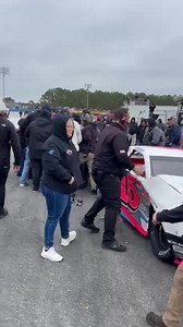 2M views · 8.6K reactions | Tempers boil over at Southern National Motorsports Park. The crews of Bradley McCaskill and Ryan Joyner get into it after late contact in the Thanksgiving Classic Limited feature. | NASCAR Regional | Facebook