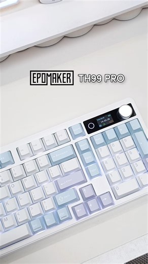 ⌨️ soft creamy thocks from my epomaker th99 pro wrap my desk in warm, cozy focus tonight