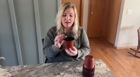 Augshy Nursery Pot, 110 Pcs 4" Plastic Plants Pot,Seed Starting Pots, Indoor Outdoor Seeding pots