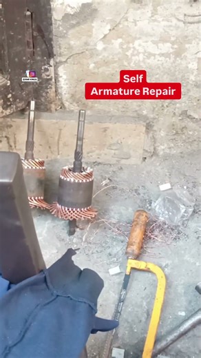 Self Armature Repair, self commutator change