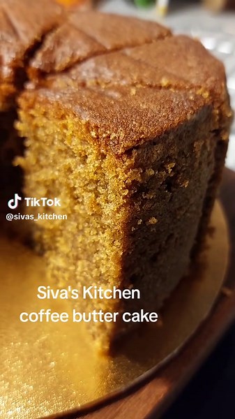 Coffee Butter Cake Recipe Tutorial on Siva's Kitchen