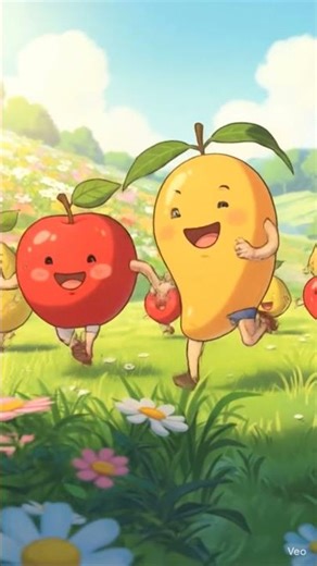 #ghibli #ghiblistyle #anime #animation #cuteanimation#fruits #funnyfruits #cartoon #kidscontent