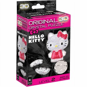 BePuzzled 36-Piece Hello Kitty Crystal Plastic 3D Puzzles